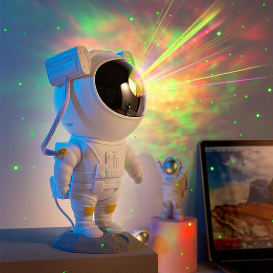 Creative Astronaut Star Projector – USB Night Light for Bedroom