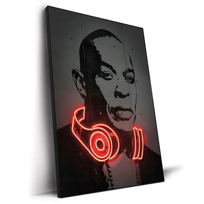 Abstract Neon Design Rapper Star Posters 2Pac Hip Hop Singers Wall Art Pictures Graffiti Art Canvas Painting Home Room Bar Decor