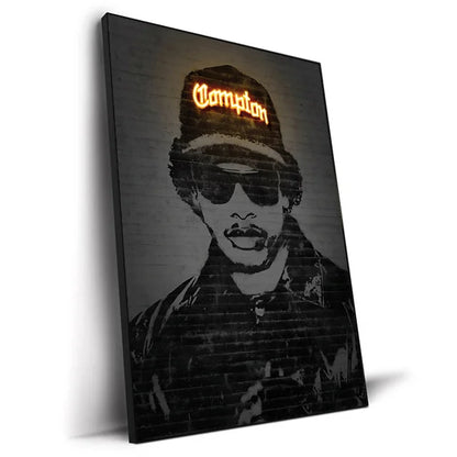 Abstract Neon Design Rapper Star Posters 2Pac Hip Hop Singers Wall Art Pictures Graffiti Art Canvas Painting Home Room Bar Decor