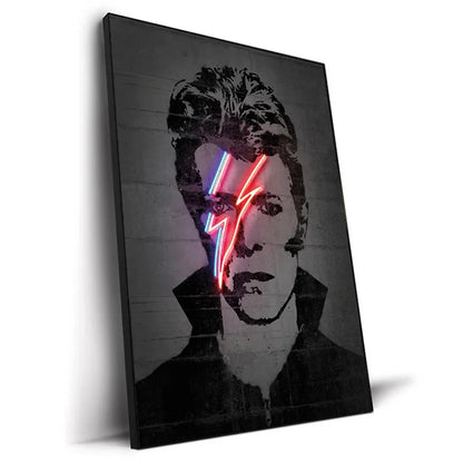Abstract Neon Design Rapper Star Posters 2Pac Hip Hop Singers Wall Art Pictures Graffiti Art Canvas Painting Home Room Bar Decor