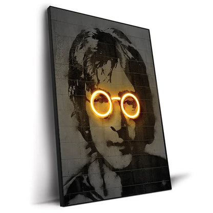 Abstract Neon Design Rapper Star Posters 2Pac Hip Hop Singers Wall Art Pictures Graffiti Art Canvas Painting Home Room Bar Decor