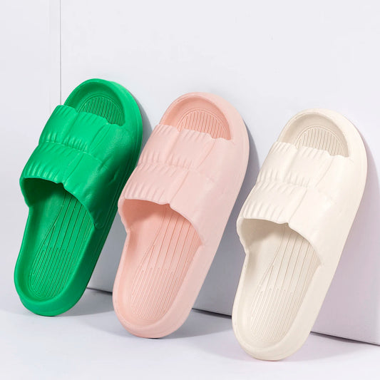 Women Soft Sole Cloud Slippers Thick Platform Indoor Outdoor Beach Sandals Summer EVA Non Slip Flip Flops
